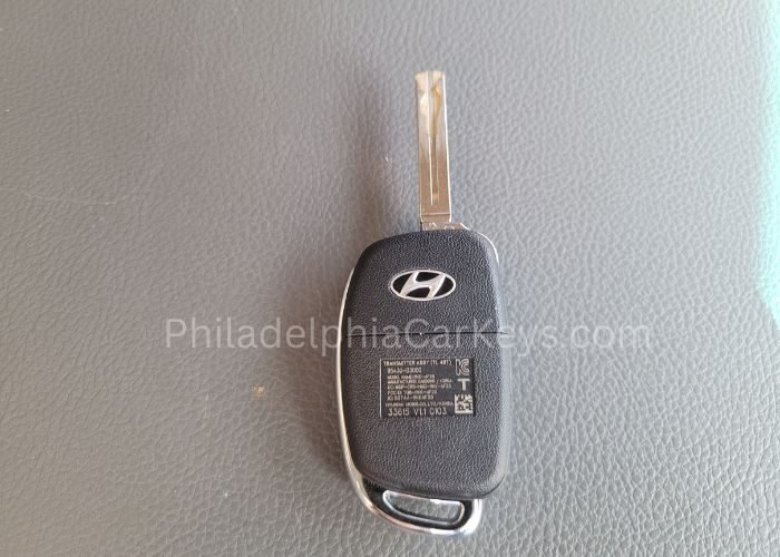 2017 Hyundai Sonata Key Fob Programming in 19120 (1) 2017 Hyundai Sonata key fob replacement in West Oak Lane Philadelphia with high-security flip key blade